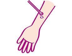 イメージ：プリックテストのイラスト