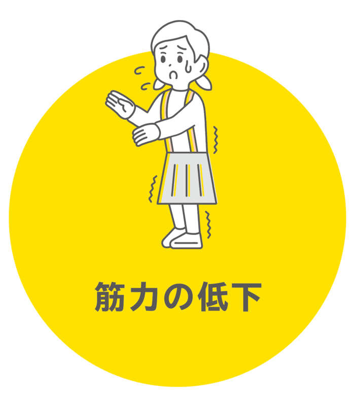 筋力の低下
