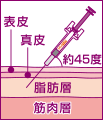 挿絵:針を刺す