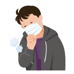 イメージ：結核、肺炎などの重い感染症のイラスト