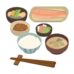 イメージ：バランスの良い食事のイラスト