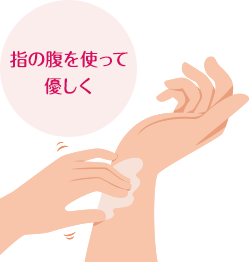 イメージ:塗り方のイラスト