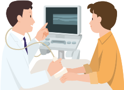 イメージ：超音波検査のイラスト