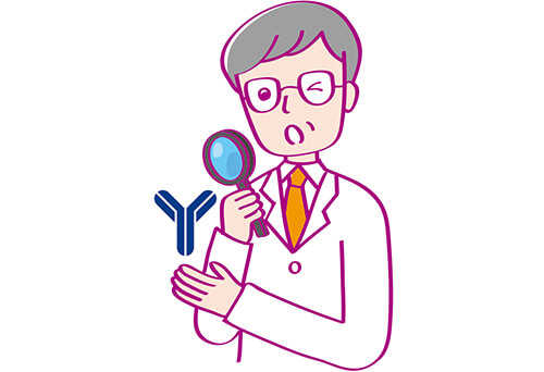 イメージ：特異的IgE検査を行う男性医師のイラスト