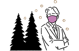 イメージ：花粉（抗原）が体内に侵入