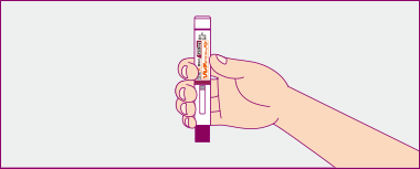 ペンと薬液を確認します。