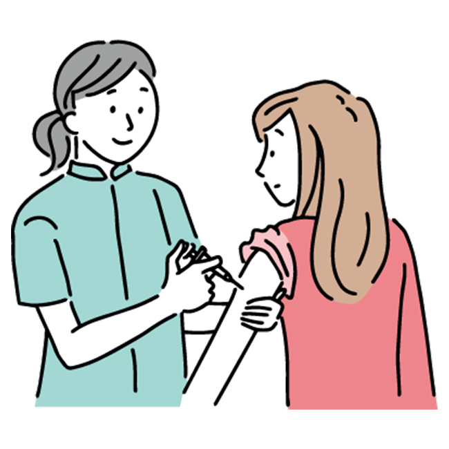 イラスト：ワクチンの接種