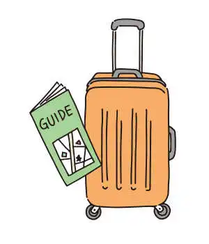 イラスト：旅行かばん